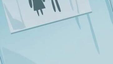 Momo in Restroom