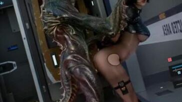 Alet Creampie With Lizard Man
