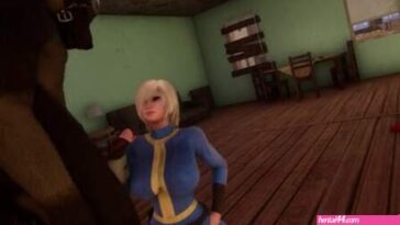 Dogmeat Uses Vault Girl Hard – Facefuck & Facial